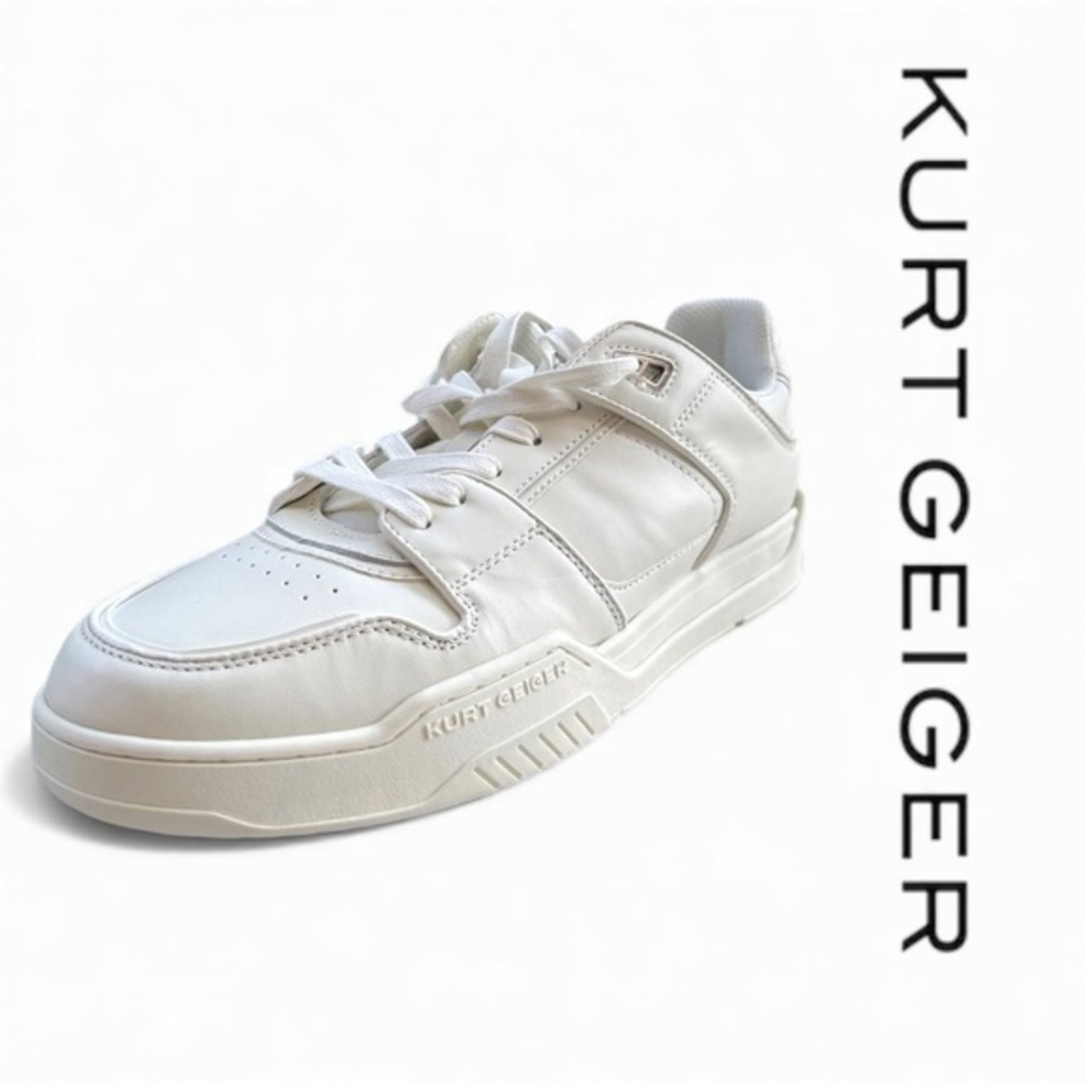 Leather men’s white sneakers NWT Kurt Geiger size EU 43.5 / US 10.5
